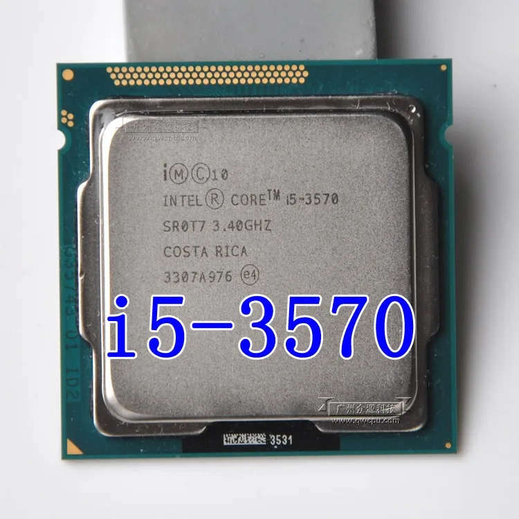 Процессор Intel i5 3570 четырехъядерный 3,4 ГГц L3 = 6 м 77 Вт Разъем LGA 1155 настольный процессор