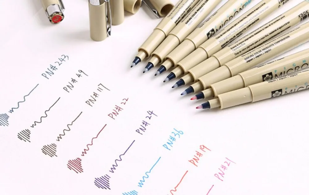 SAKURA Micron PN Pen PIGMA пластмассовая насадка водонепроницаемая устойчивая к выцветанию
