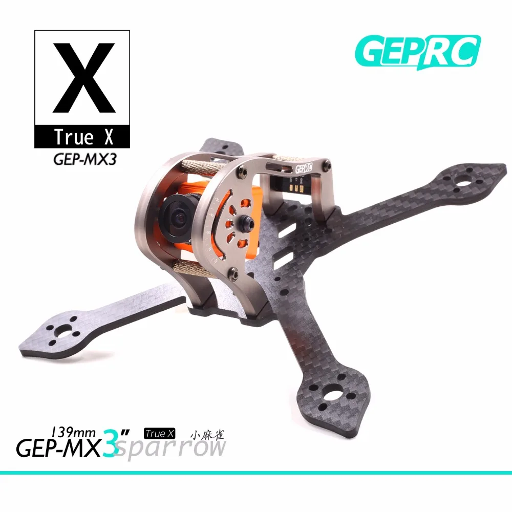 GEPRC MX3 Sparrow 139 мм углеродное волокно 3 Arm FPV гоночная рамка для радиоуправляемого