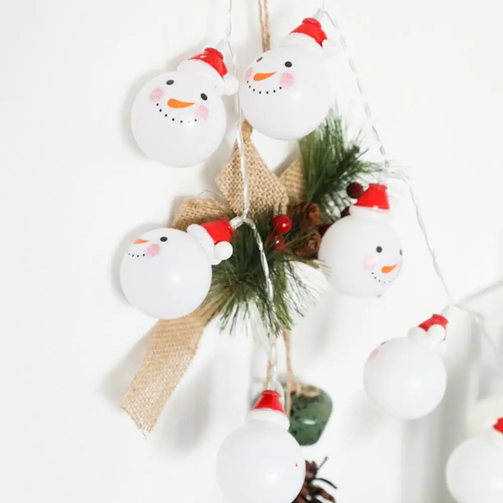 

Adeeing LED Charming Christmas Snowman Shape String Light for Home Garden Party Christmas Decoration