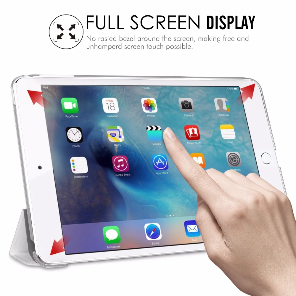 Чехол для нового iPad Mini 5 2019 (5th Generation 7 9 дюйма) тонкий легкий умный в виде ракушки