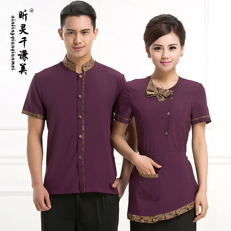 Отель официант девушка Летние комбинезоны Комбинезоны для девочек с короткими