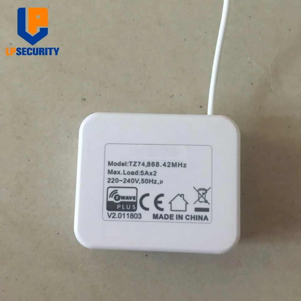 Z wave розетка умный модуль в стене двойной релейный переключатель TKB TZ74 2 канальный