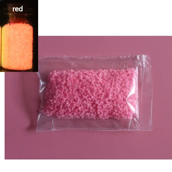 30g red 10g/20g/30g Luminous Glow Paint Pigment DIY Starry Wish Bottle Creative Party DIY Bright Paint Fluorescent Particles Material - Цвет: 30g red