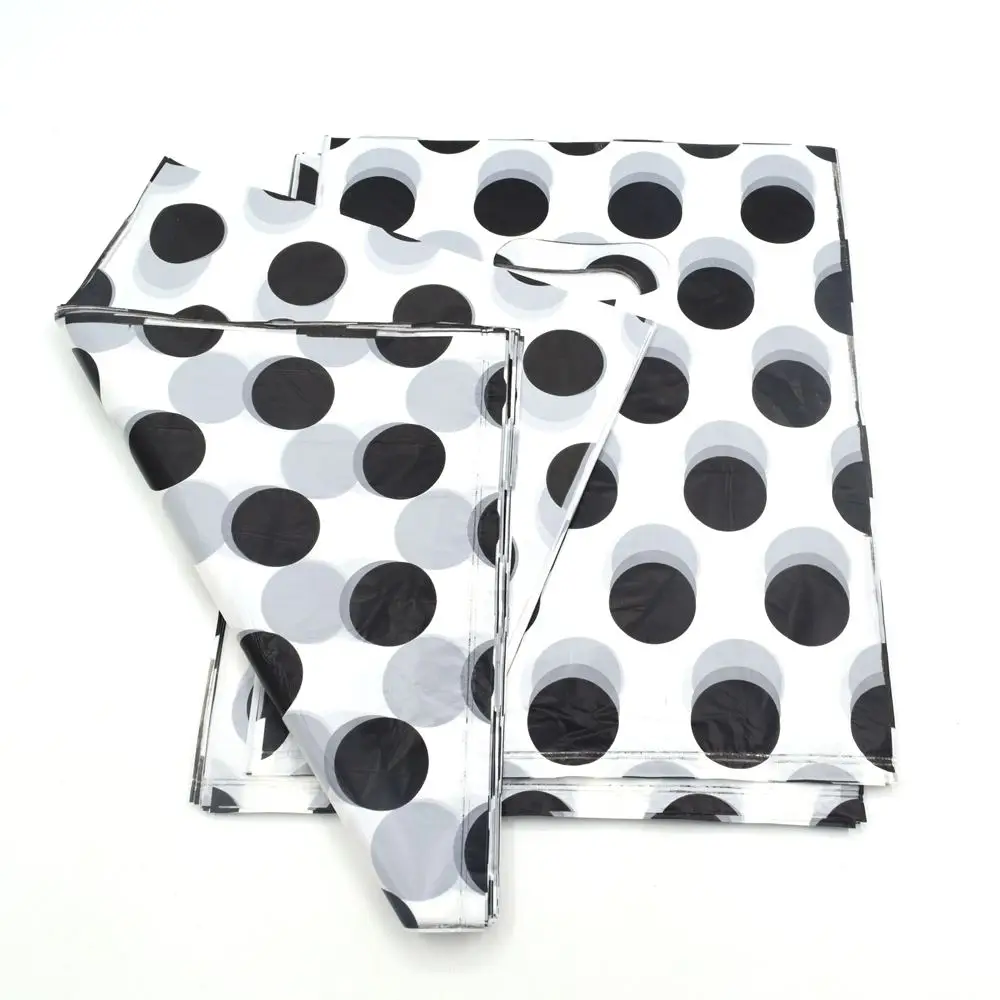 100 шт Новый шаблон черный и белый пластиковый подарок украшенная упаковка