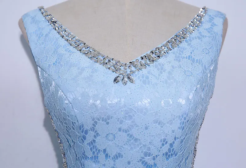 Кружевное платье для матери невесты длинное вечернее русалки с бисером и