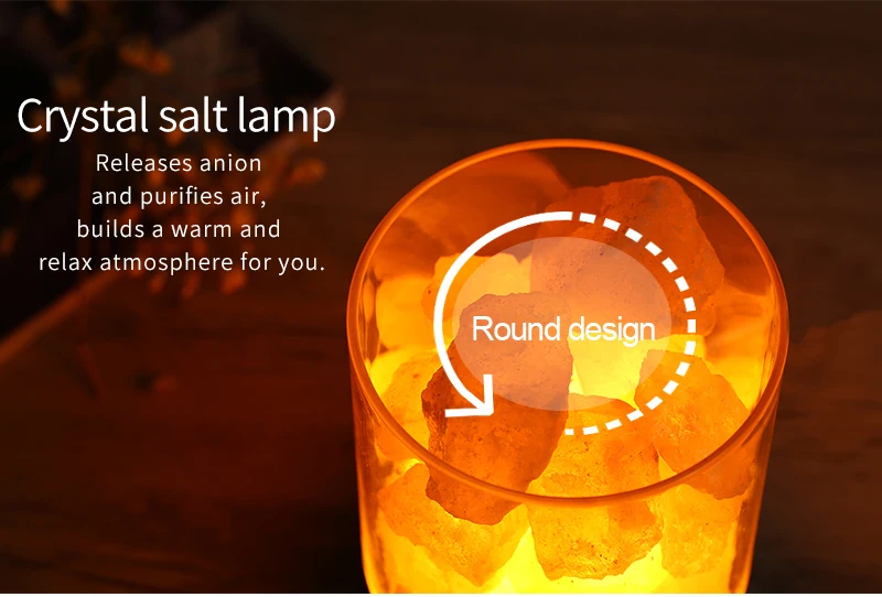 USB кристалл соли ночной Светильник гималайский кристалл рок-соль лампа светодиодный очиститель воздуха ночной Светильник перезаряжаемый прикроватный креативный светильник