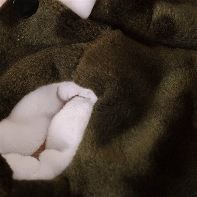 AHUAPET костюм на Хэллоуин для собаки праздничный костюм кролика Тан Собака/кошка Костюм Собака толстовки кролик узор собака зимнее теплое пальто Куртка E