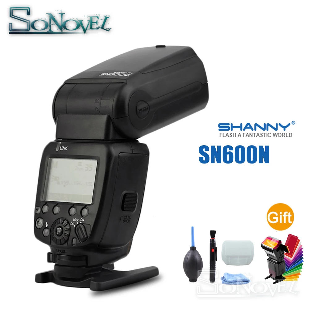 SHANNY SN600N i TTL HSS 1/8000s Вспышка Speedlite для Nikon D7500 D7300 D5600 D5300 D5200 D3400 D850 D810 D750 D500 D610 D600 D5