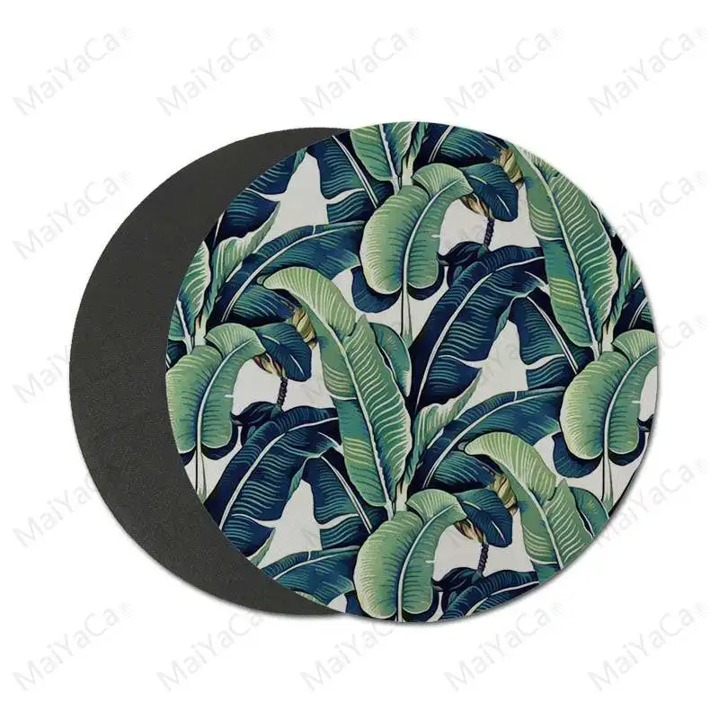 

MaiYaCa tropical palm small Mouse pad PC Computer mat 20x20cm 22x22cm diameter round mouse pad