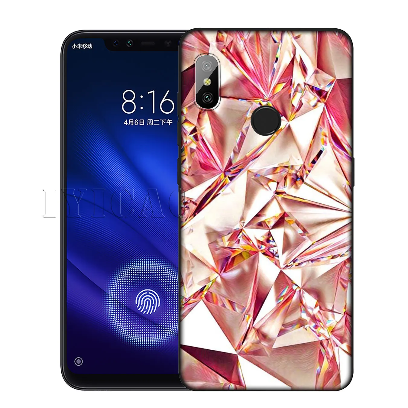 Блестящий Роскошный силиконовый мягкий чехол IYICAO для Xiaomi Redmi 6A 5A Note 8 7 4 4X 5 Plus 6 Pro