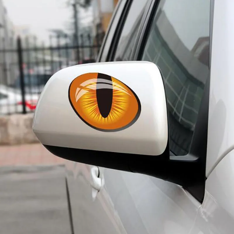 3D Виниловые наклейки кошачий глаз автомобильная наклейка крышка двигателя