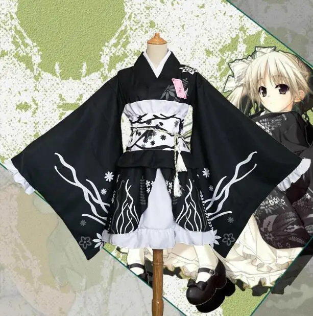 Японский костюм Yosuga no Sora маскарадный Kasugano кимоно платья для девочек милое платье
