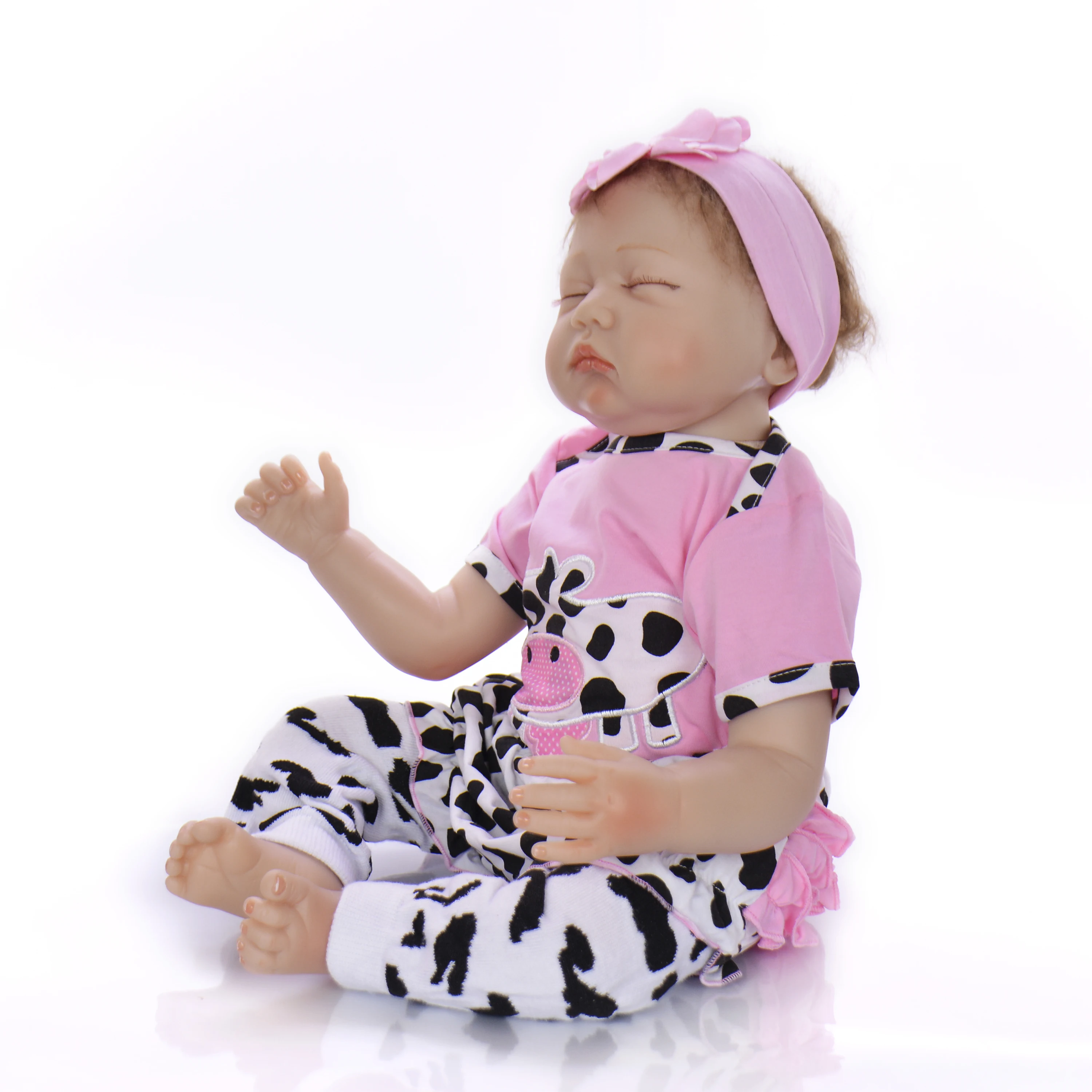 KEIUMI 2019 спящие куклы Reborn Baby 22 &quotМягкие силиконовые baby boy 55 см Реалистичная кукла DIY