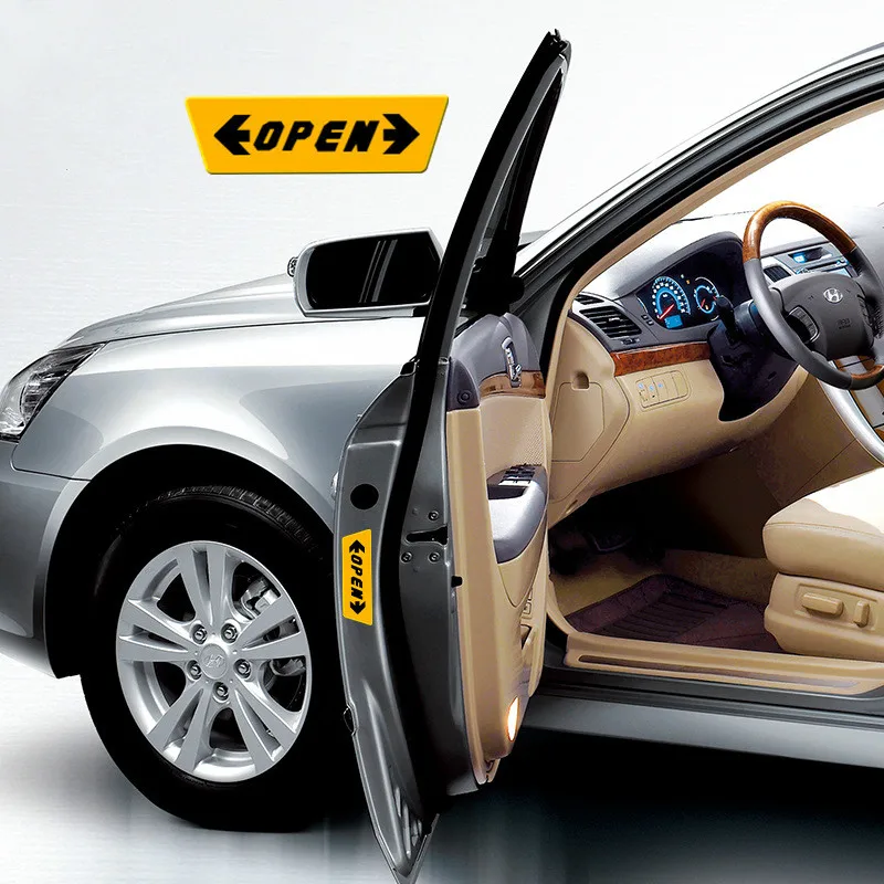 Светоотражающие Предупреждение анти столкновения Красная надпись знаки дневной