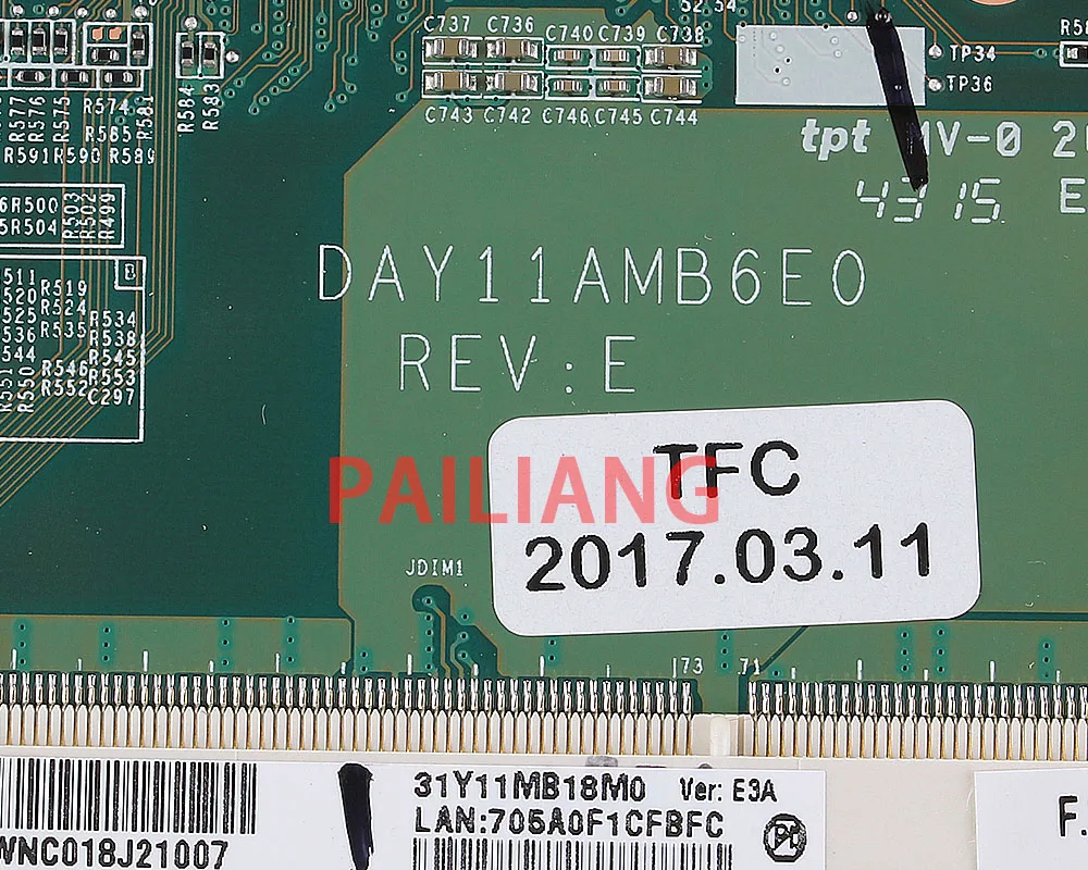 Материнская плата для ноутбука hp PAVILION 17-F I5 PC системная плата DAY11AMB6E0 full tesed DDR3