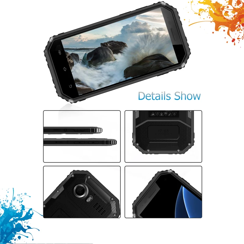 Оригинальный E &amp L W6S смартфон 3g WCDMA 4 5 дюймов SC7731 четырехъядерный 1 2 ГГц Android 6 0 IP68