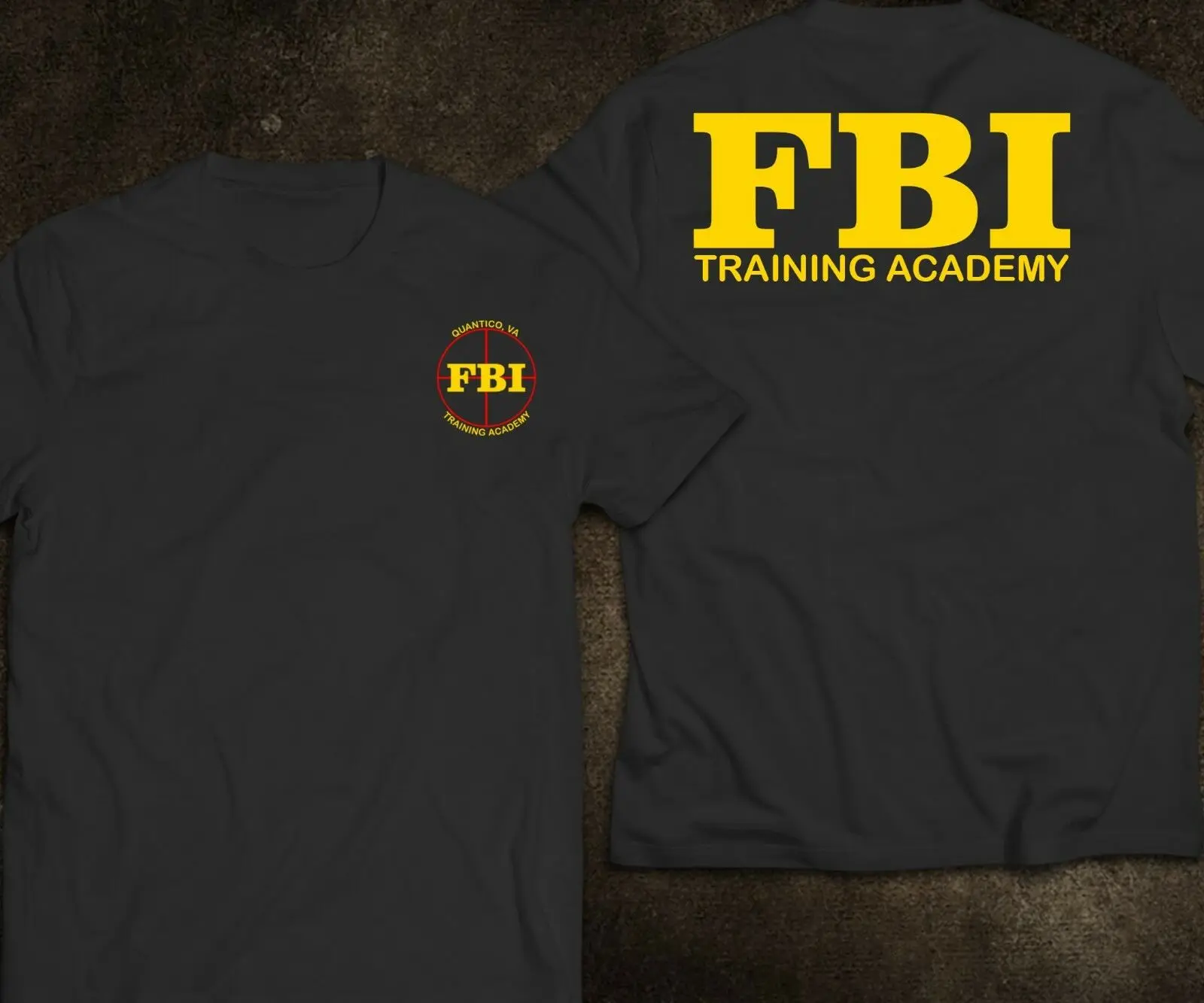 Новая Черная футболка Fbi Training Academy Quantico Va Men'S 2019 модные брендовые топы для мужчин