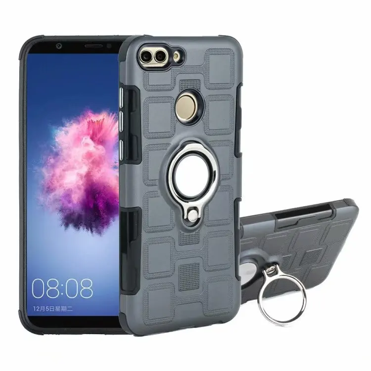 Чехол для huawei P Smart cover FIG-L21 FIG-LX1 FIG L21 LX1 fundas палец кольцо подставка держатель магнит мягкий чехол для телефона из ТПУ kimTHmall