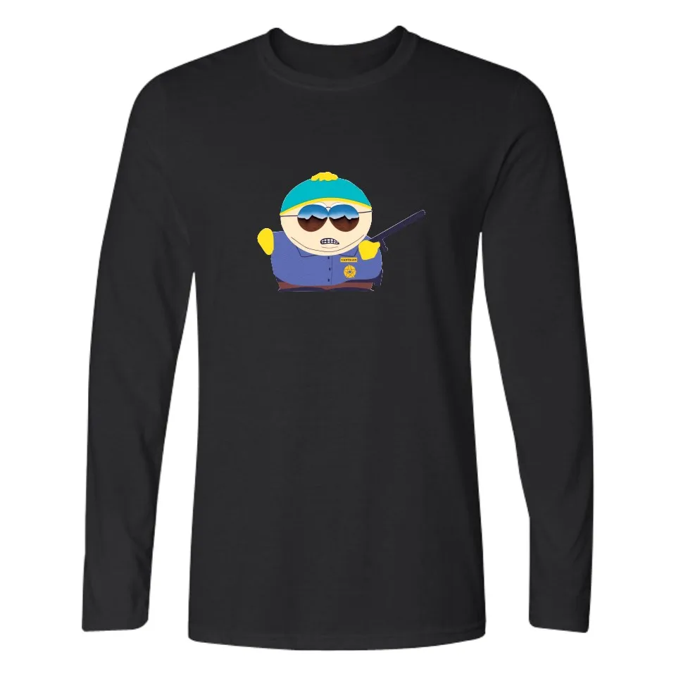 США мультфильм South Park футболка с длинным рукавом Для мужчин осень модные футболки