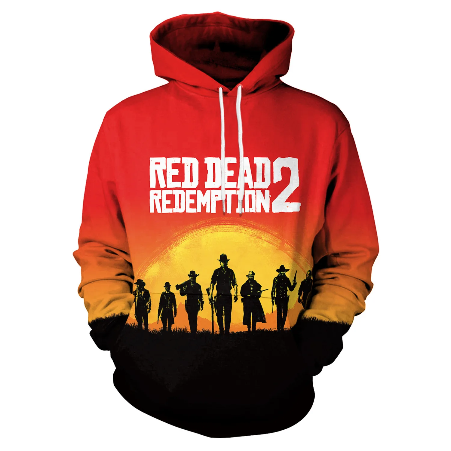 B101-281 Красные изображения из фильма «RED Dead Redemption» 2 Косплей Костюм 3D печатных толстовки для женщин и мужчин с длинным рукавом модные толстовки игры аниме повседневная одежда - Цвет: B101-281