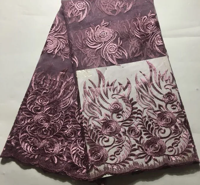 Африканский кружево ткань 2019 вышитое в нигерийском стиле свадебная Высокое