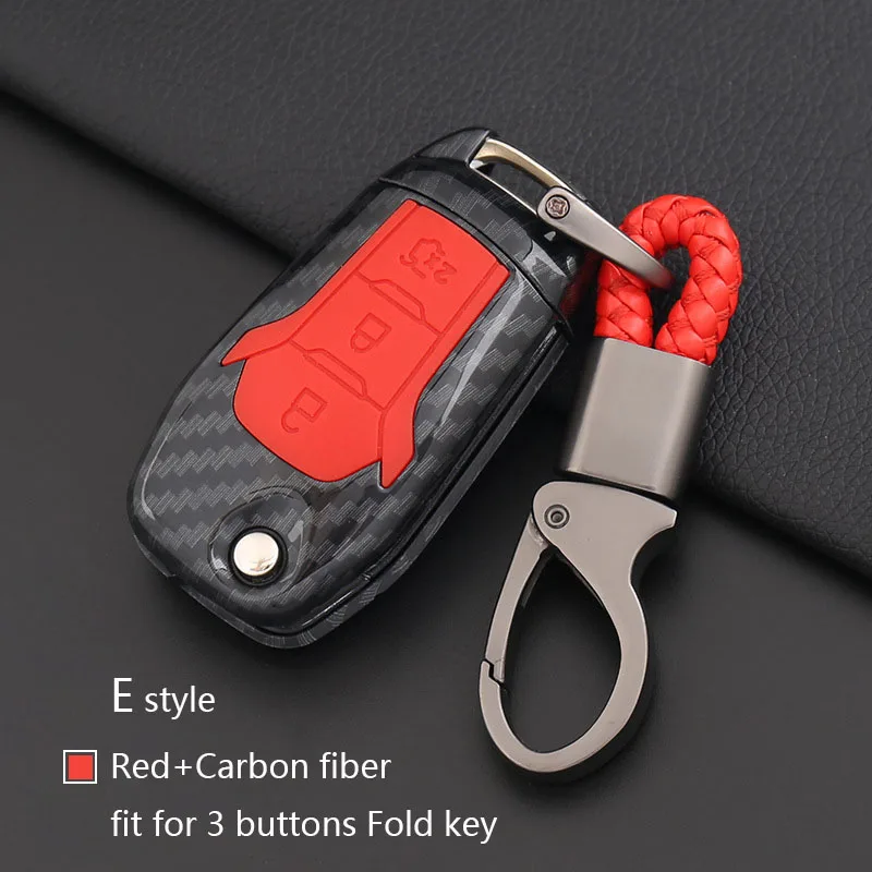 Брелок из углеродного волокна силиконовый чехол для ключей оболочка брелок Ford