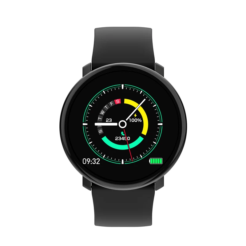 Black 696 M31 полноэкранные сенсорные Смарт-часы IP67 водонепроницаемые несколько спортивных режимов DIY Смарт-часы для IOS и Android фитнес-трекер - Цвет: Black
