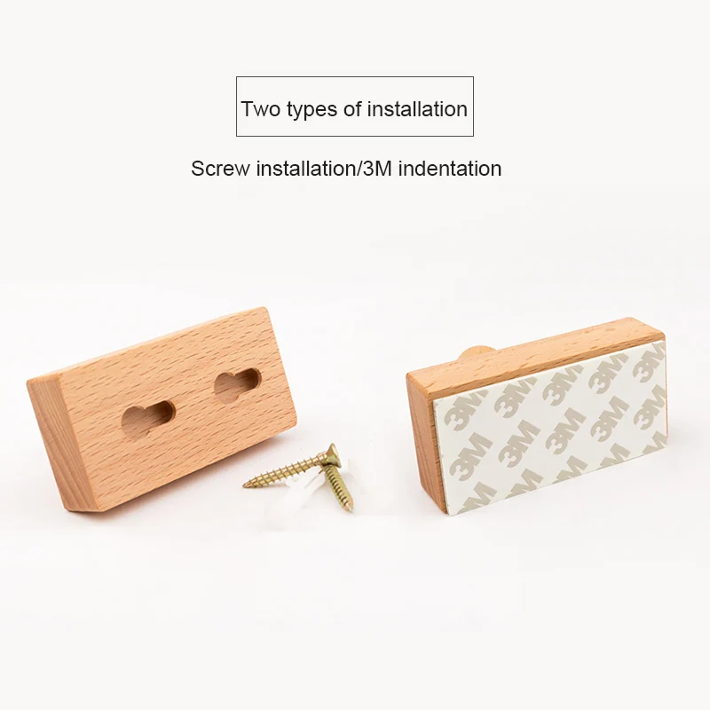 Wall Solid Wood Hook Creative European Decorative Multi-function Hooks for Hanging Simple Pastoral Style | Дом и сад