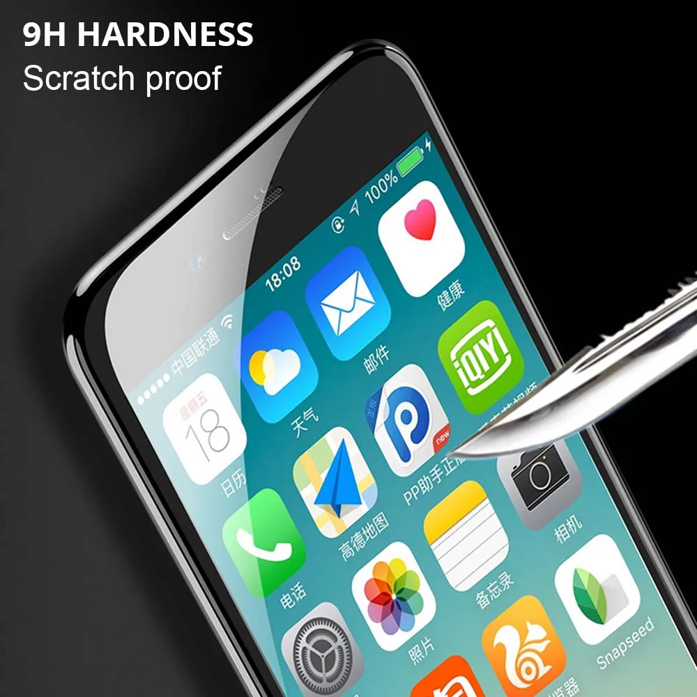 3D Full Cover Privacy Protection Film Tempered Glass For iPhone X 7 8 6 6s Plus Screen Protector | Мобильные телефоны и