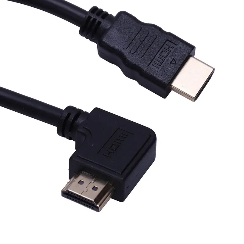 90 градусов под прямым углом А к Hdmi 2 0 высокоскоростной кабель Позолоченный разъем