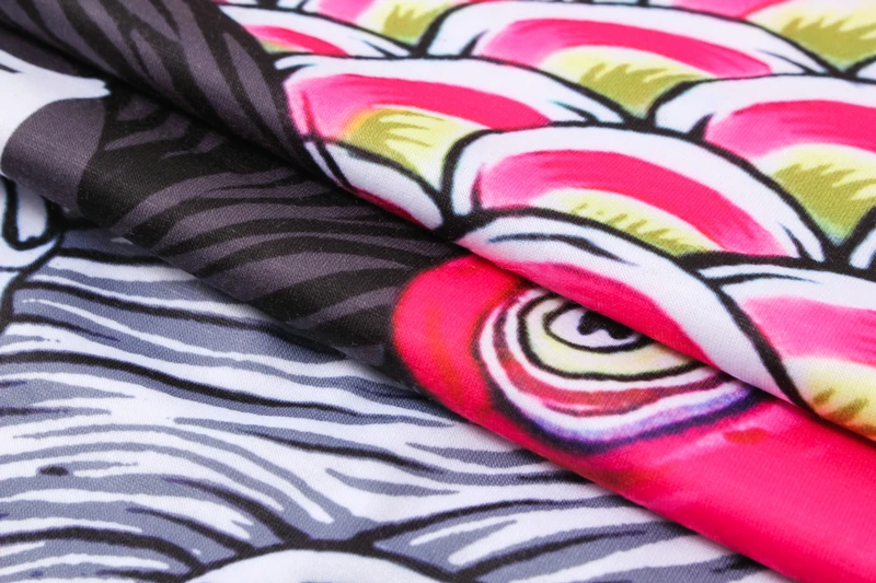 Женская свободная футболка в китайском стиле koi fish Повседневная унисекс с 3D