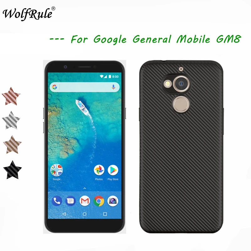 Wolfrole чехол для Google General Mobile GM8 Роскошный с полной защитой мягкий из ТПУ мобильного
