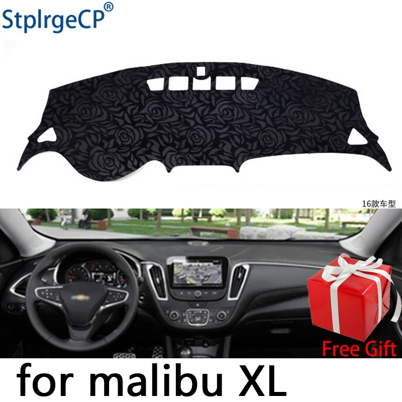 Нескользящий автомобильный коврик для приборной панели с розовым рисунком