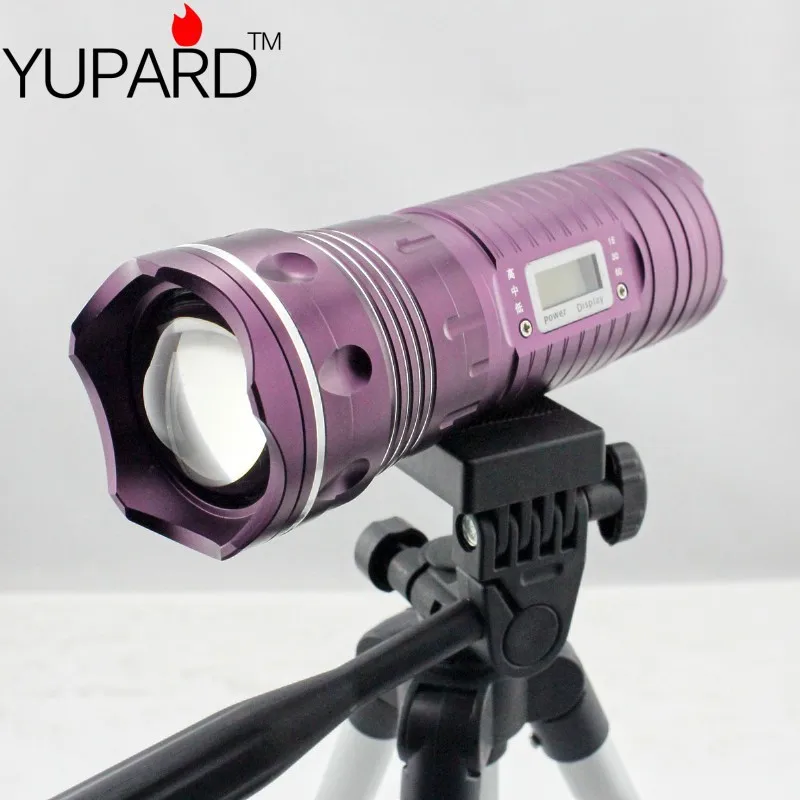 Профессиональный фонарик YUPARD для ночной рыбалки уличный фонарь синего и белого