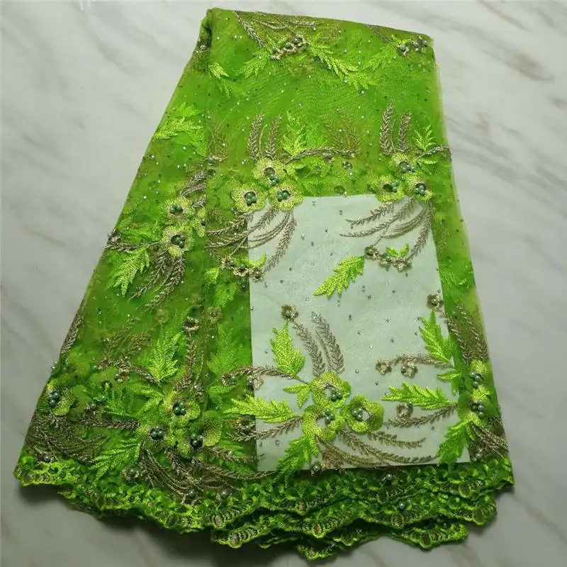 African tulle lace fabric multi color design pink embroidered new coming nigerian french net juan | Дом и сад