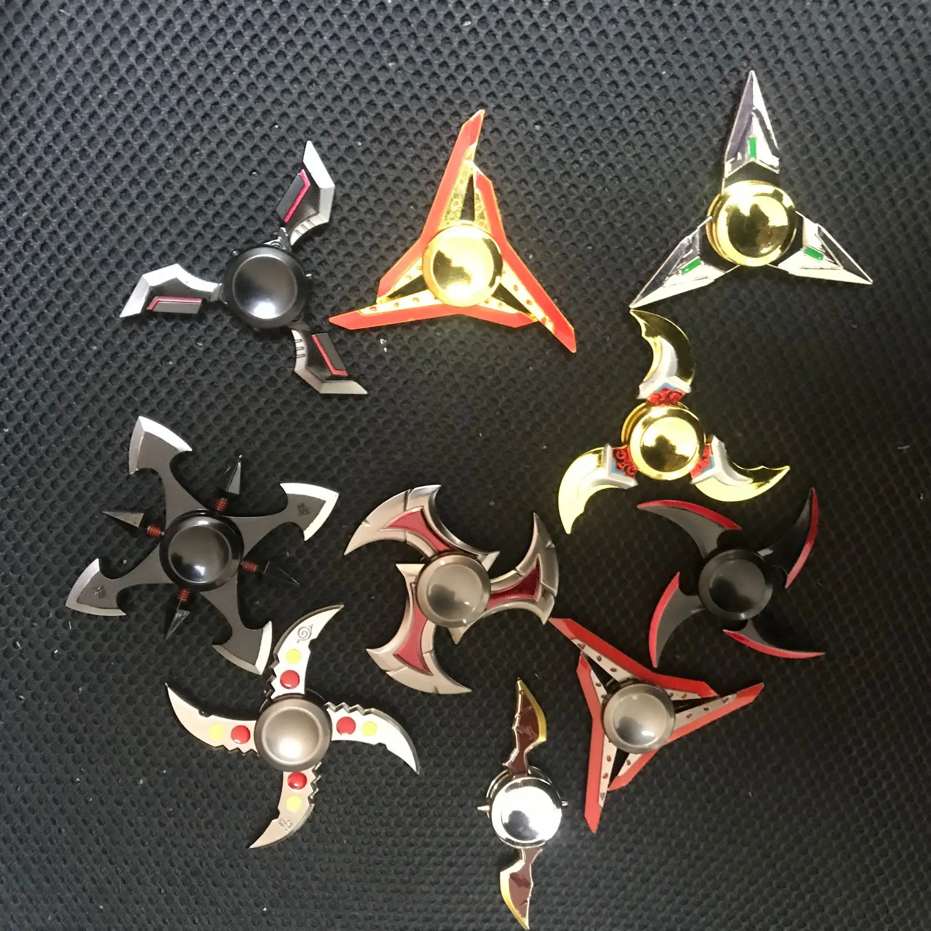 Наруто fingertip Naruto Ninja Fidget Spinner EDC ручной Spiner цинковый сплав оружие Металл Shuriken Finger