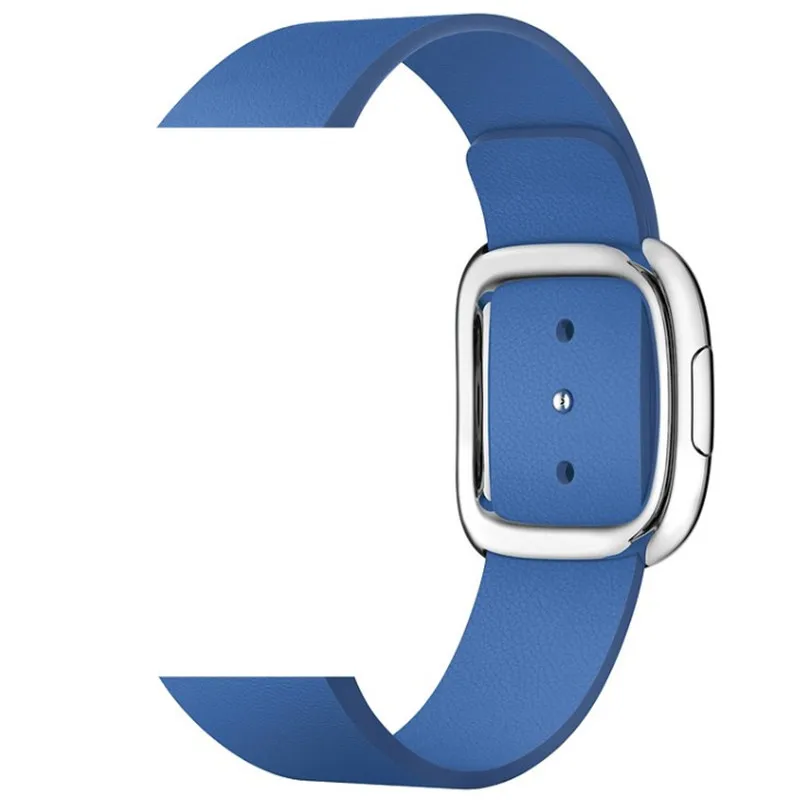 Сменный ремешок из натуральной кожи для Apple Watch, 4 ремешка, 44, 40, Современный браслет с пряжкой, ремешок для часов для i-Watch, серия 3, 2, 1, 38/42