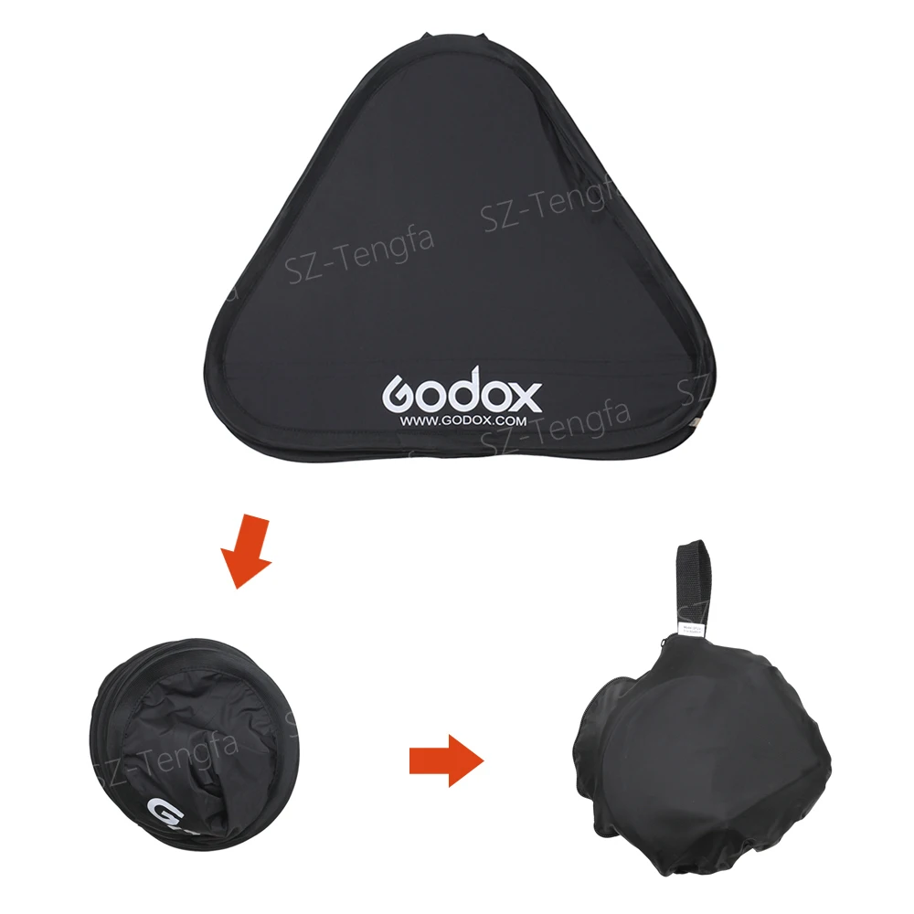 Godox 40x40 см комплекс софтбокс с подсветкой con S type Staffa держатель крепление Bowen для La