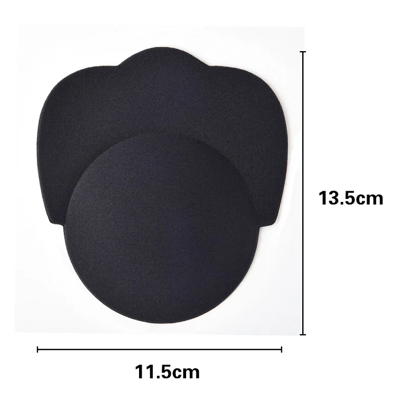 11.5cm Black (2pcs) Силиконовые многоразовые накладки на грудь, против морщин, самоклеющиеся, пуш-ап, бюстгальтер, наклейки на соски, невидимый бюстгальтер без бретелек, инструмент для ухода за кожей - Цвет: 11.5cm Black (2pcs)