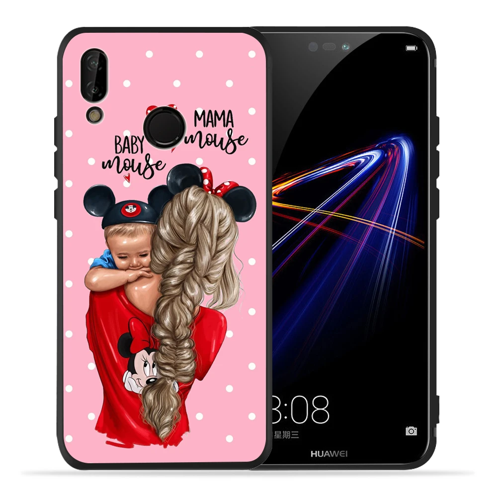 Модный чехол Super Mama Mouse Dad Girl Boy Baby для Huawei P20 Lite Pro P30 P8Lite P9Lite 2017 P Smart P10 Lite|Бамперы| |
