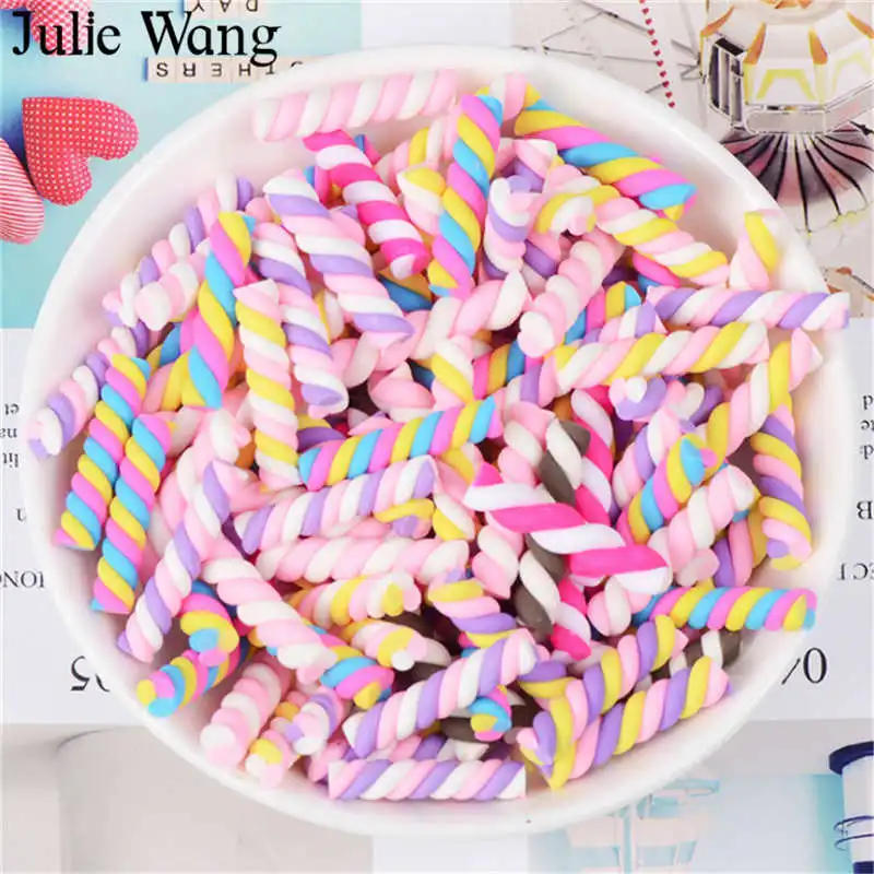 Julie Wang 20 шт случайным образом смешанные смолы красочные мягкие радужные конфеты