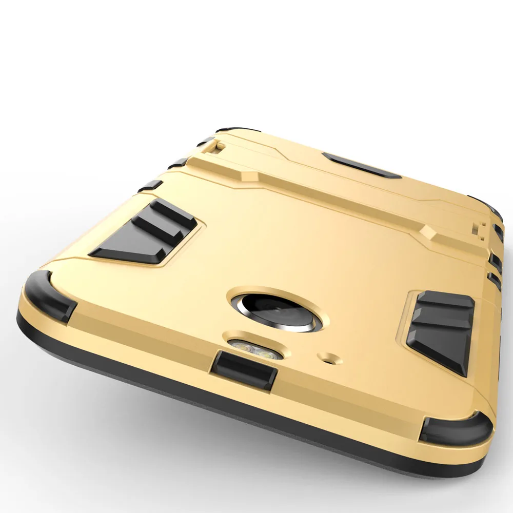 2 in 1 Heavy Duty Hybrid Armor Case Shockproof TPU Silicone Hard PC Slim Back Cover Kickstand For HTC Bolt/10 Evo |