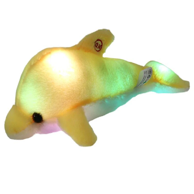 32 см Милая креативная светящаяся плюшевая игрушка кукла Дельфин светодиодная