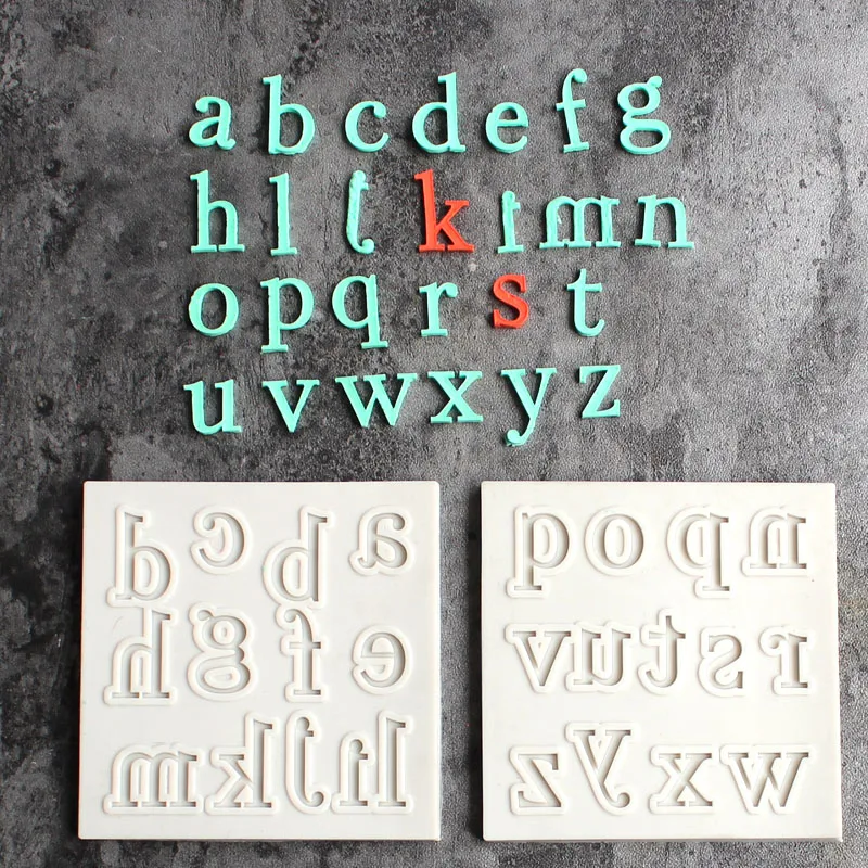 Форма букв силиконовые формы для торта кухонные выпечки шоколадных кондитерских