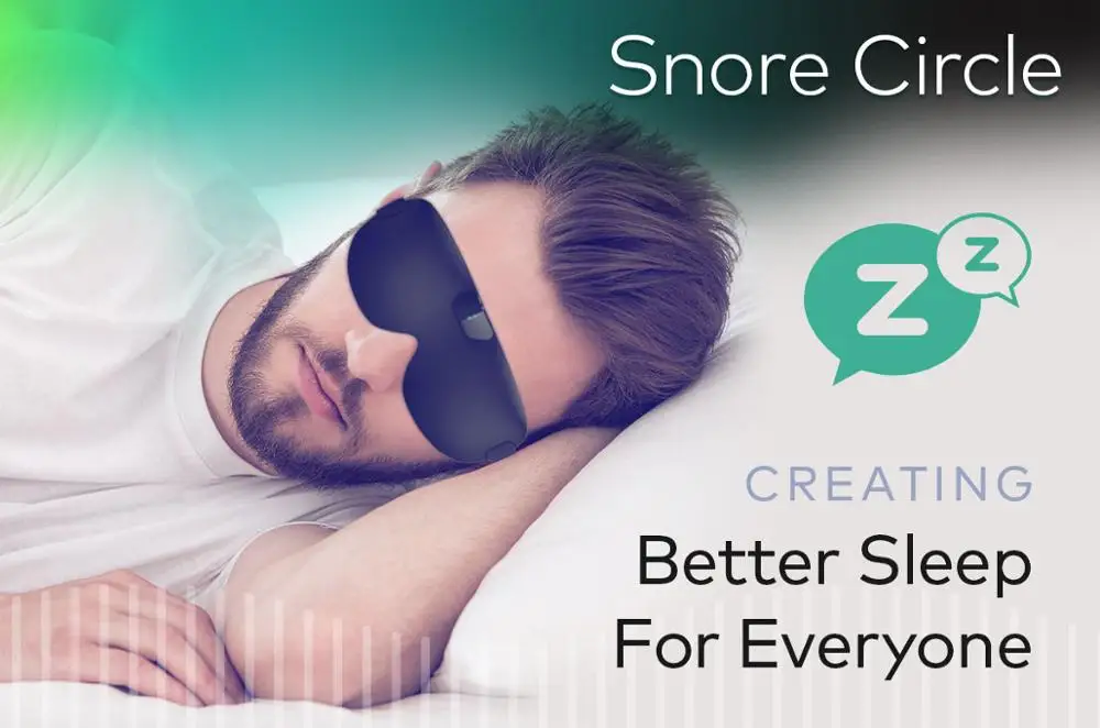 Snore stopper Anti Snore eye mask Prevents snore Black Comfortable Sleep eye mask Snoring Solution Sleep Apnea Sleeping