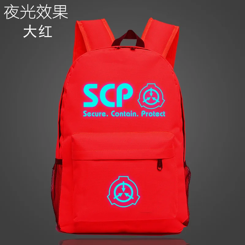 Style 4 SCP безопасный защищающий Школьный рюкзак, Светящийся рюкзак, Студенческая сумка, ежедневный рюкзак, светится в темноте, Mochila - Цвет: Style 4