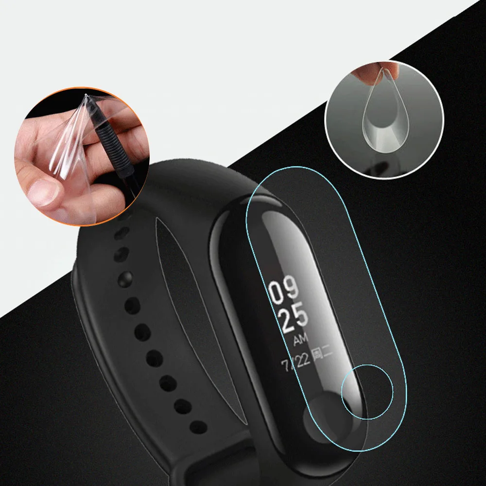 Мягкая Ультрапрозрачная защитная пленка из ТПУ Для Xiaomi Mi Band 3 / Miband защита экрана