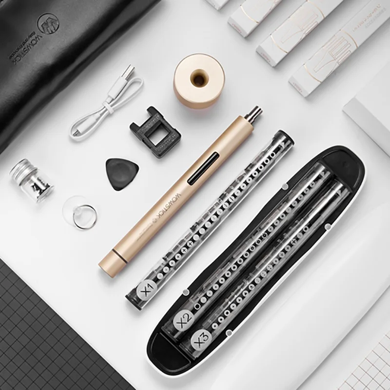 Электрическая отвертка комплект беспроводной с 56 шт. Набор бит Wowstick 1 Pro (1 +)