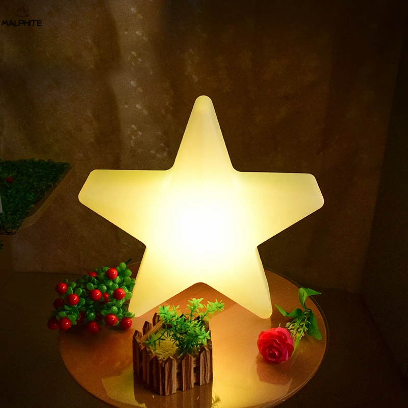

LED Colorful Stars Night Light Color Remote Control Bedroom Bedside Decor Night Lamp Waterproof Living Room Lighting Luminaria